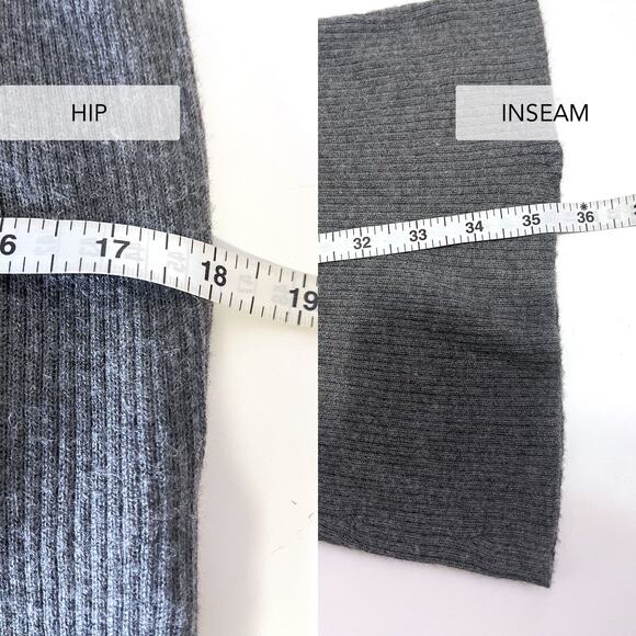 FAVORITE DAUGHTER NWT Knit Ribbed Wool Blend Flare Pants in Storm Cloud Size XL - Picture 11 of 11